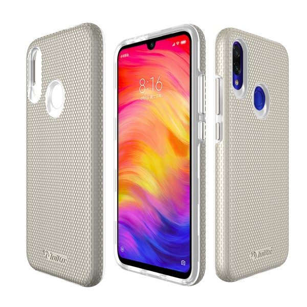 כיסוי שתי שכבות לשיאומי REDMI NOTE 7 חזק במיוחד TOIKO זהב