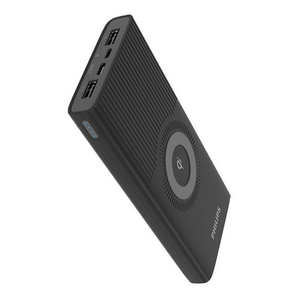 מטען נייד בקיבולת 10000mAh תומך טעינה אלחוטית מבית Philips