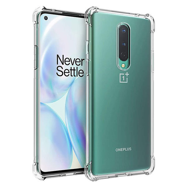 כיסוי סיליקון ל-OnePlus 8 עם פינות בולמות זעזועים Shock Proof
