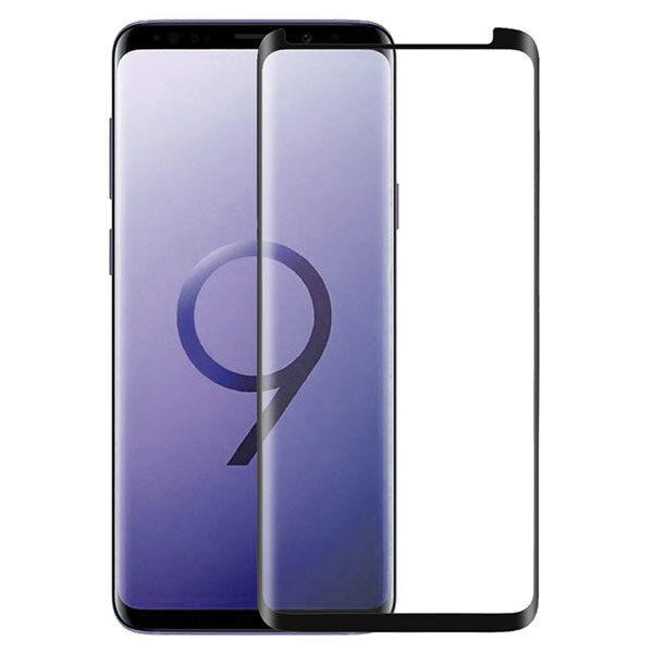 מגן זכוכית Full Cover שחור לגלקסי S9 מכסה את כל המסך