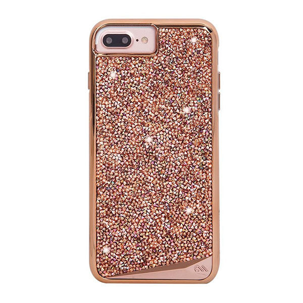 מגן כיסוי לאייפון 6/6S/7/8 פלוס קריסטל זהב-ורוד Case Mate