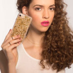 מגן כיסוי לאייפון 6/6S/7/8/SE שקוף זהב אמיתי 24 קראט Case Mate