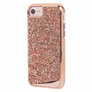 מגן כיסוי לאייפון 6/6S/7/8/SE קריסטל זהב-ורוד Case Mate