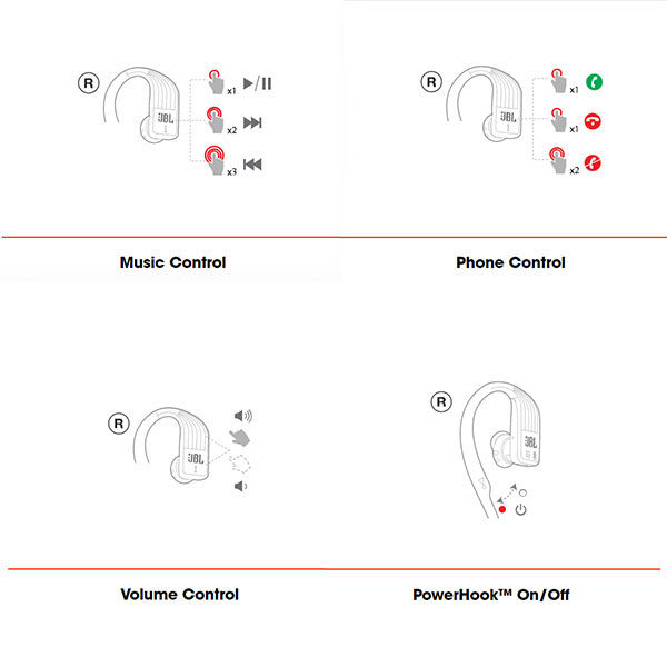 אוזניות ספורט אלחוטיות JBL Endurance Jump עם חיי סוללה ארוכים צהוב