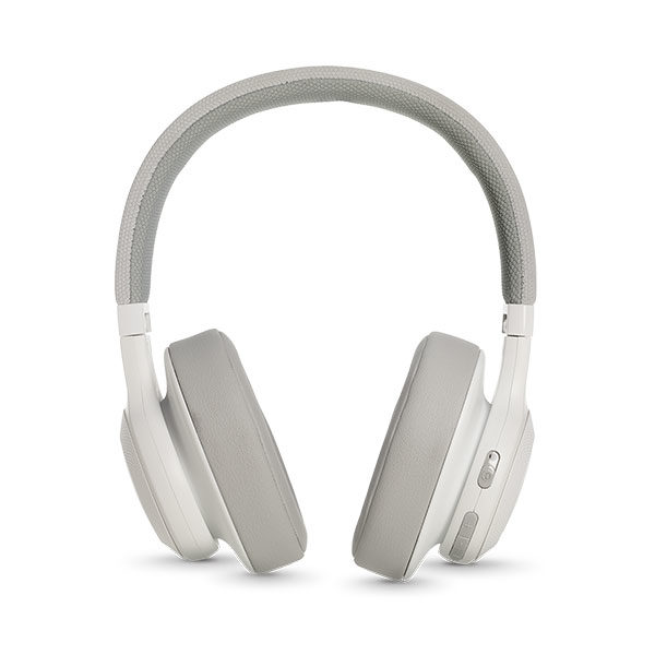 אוזניות JBL E55BT קשת אלחוטיות בעלות צליל מרחבי לבן