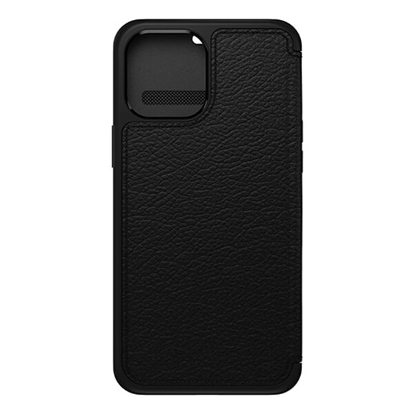 מגן כיסוי ספר OtterBox Strada שחור לאייפון 12 פרו מקס הכיסוי החזק בעולם