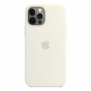 מגן כיסוי מקורי לאייפון 12 פרו לבן תומך MagSafe