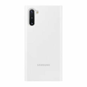 כיסוי ספר חכם לגלקסי נוט 10 מקורי לבן Samsung Clear View
