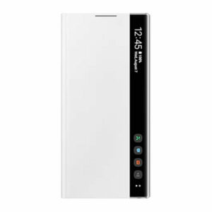 כיסוי ספר חכם לגלקסי נוט 10 מקורי לבן Samsung Clear View