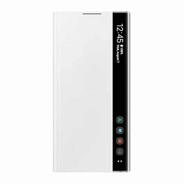 כיסוי ספר חכם לגלקסי נוט 10 מקורי לבן Samsung Clear View