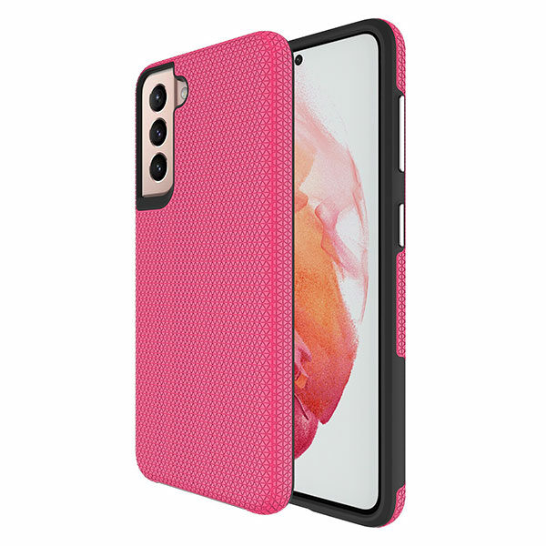 כיסוי שתי שכבות קשיח לגלקסי S21 ורוד Grip Flex IX