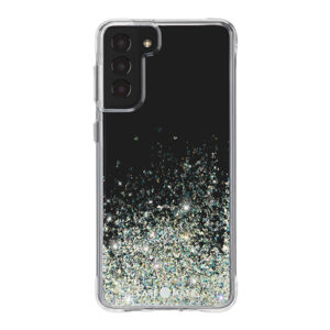מגן כיסוי לגלקסי S21 פלוס שקוף נצנצים פורח Case Mate