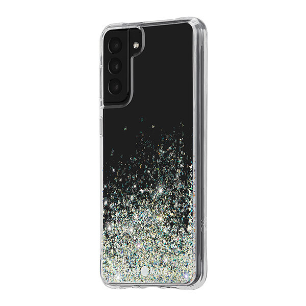 מגן כיסוי לגלקסי S21 פלוס שקוף נצנצים פורח Case Mate