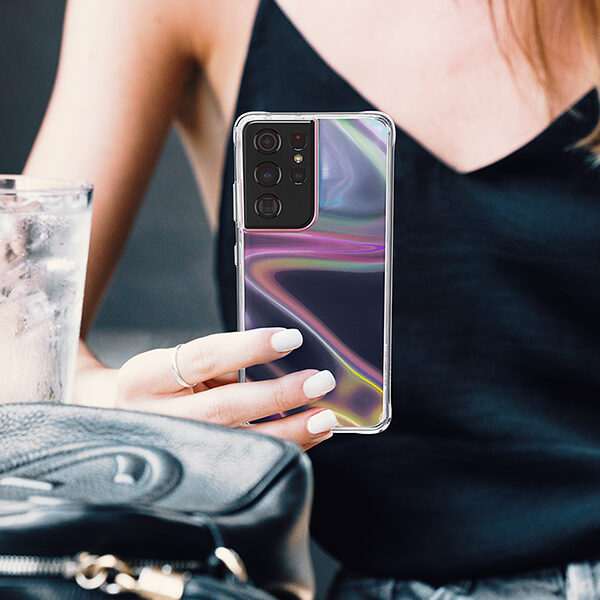 מגן כיסוי לגלקסי S21 אולטרה שקוף צבעוני Case Mate