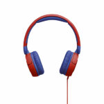 אוזניות קשת לילדים JBL JR310 אדום עם סאונד בטיחותי ומיקרופון מובנה