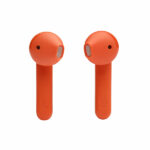 אוזניות אלחוטיות JBL Tune 225 TWS שקוף כתום עם חיי סוללה ארוכים