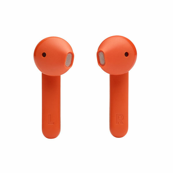 אוזניות אלחוטיות JBL Tune 225 TWS שקוף כתום עם חיי סוללה ארוכים