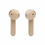 אוזניות אלחוטיות JBL Tune 225 TWS זהב עם חיי סוללה ארוכים