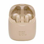 אוזניות אלחוטיות JBL Tune 225 TWS זהב עם חיי סוללה ארוכים