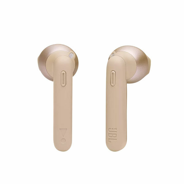 אוזניות אלחוטיות JBL Tune 225 TWS זהב עם חיי סוללה ארוכים