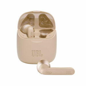 אוזניות אלחוטיות JBL Tune 225 TWS זהב עם חיי סוללה ארוכים