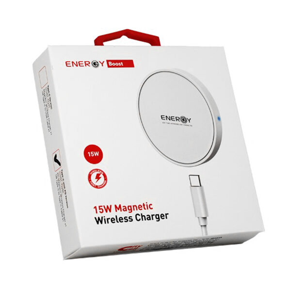 מטען אלחוטי מהיר מגנטי Energy Boost Magnetic 15W