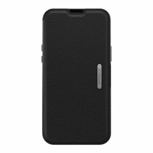 כיסוי ארנק לאייפון 13 פרו מקס Otterbox Strada עור שחור הכיסוי החזק בעולם