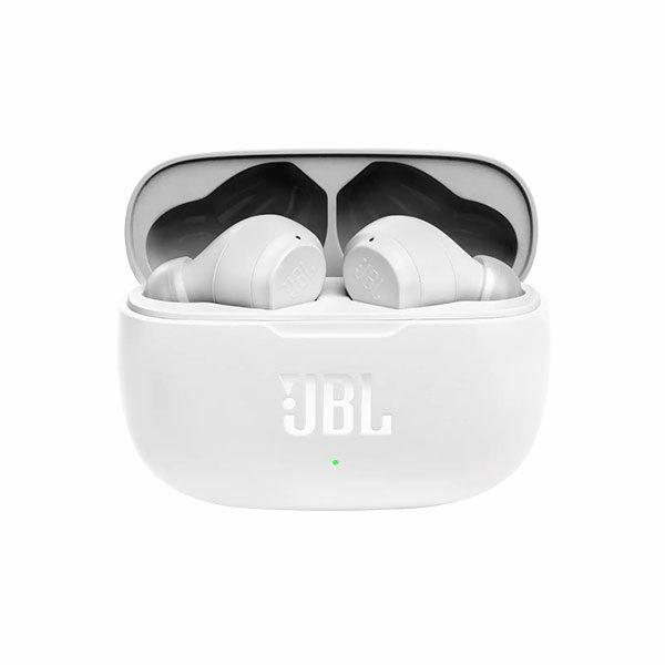אוזניות JBL Wave 200 לבנות | אלחוטיות עם באסים עמוקים