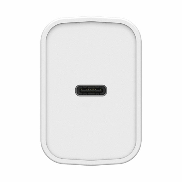 ראש מטען אוטרבוקס 18 וואט עם יציאת USB-C לבן Otterbox