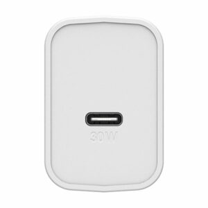 מטען בית 30 וואט אוטרבוקס עם יציאת USB-C לבן Otterbox