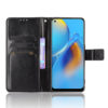 כיסוי ארנק ל Oppo A74 דמוי עור שחור