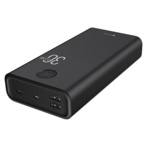 סוללה ניידת 30000mAh טעינה מהירה 22.5W עם 3 יציאות Miracase שחור