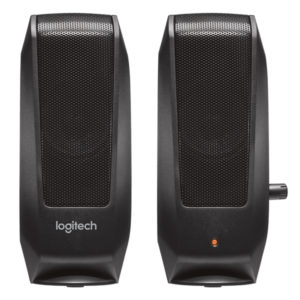 רמקולים Logitech S120 למחשב דקים וקלים שחור