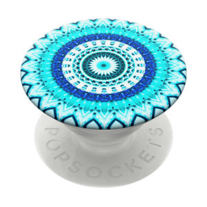 פופסוקט מחזיק לסמארטפון מנדלה כחולה PopSocket Blue Floral Mandala