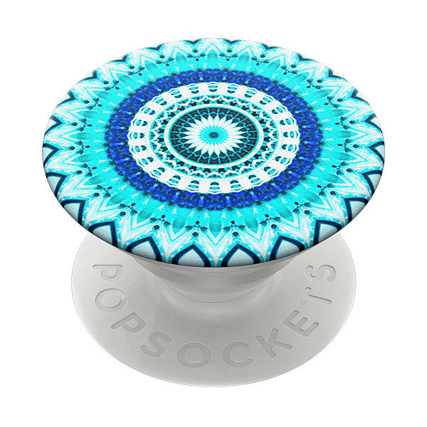 פופסוקט מחזיק לסמארטפון מנדלה כחולה PopSocket Blue Floral Mandala