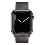 שעון חכם Apple Watch Series 7 41mm שחור פלדת אל-חלד תומך GPS ו-Cellular עם רצועת Milanese Loop