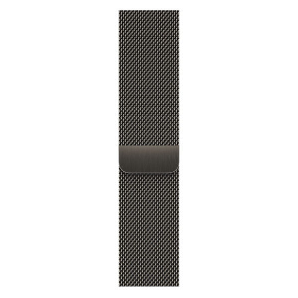 שעון חכם Apple Watch Series 7 45mm שחור פלדת אל-חלד תומך GPS ו-Cellular עם רצועת Milanese Loop