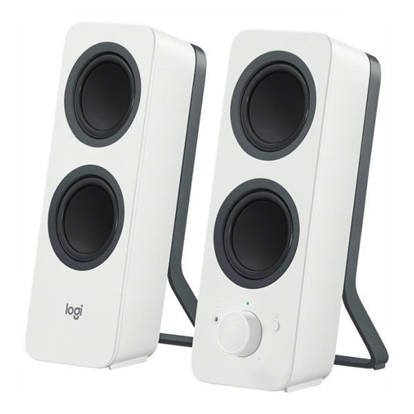 רמקולים בלוטוס Logitech Z207 קומפקטיים סטריאו למחשב לבן