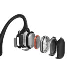 אוזניות עצם אלחוטיות Shokz OpenRun Pro עמידות במים שחור