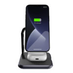 מעמד טעינה אלחוטי 2 ב-1 עם יציאת USB-C תומך MagSafe שחור Zens