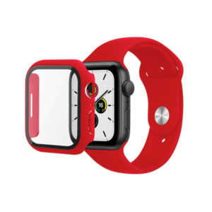 רצועה לאפל ווטש 45 מ"מ 7 סיליקון עם מגן מסך אדום Skech Strap