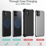 מגנט לגב המכשיר תומך MagSafe שחור Choetech MagLeap Plate