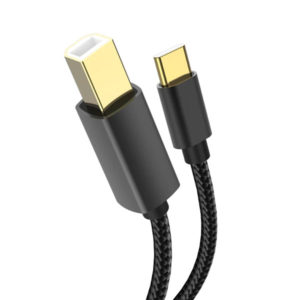 כבל מדפסת USB-C איכותי 1.5 מטר בצבע שחור | XO