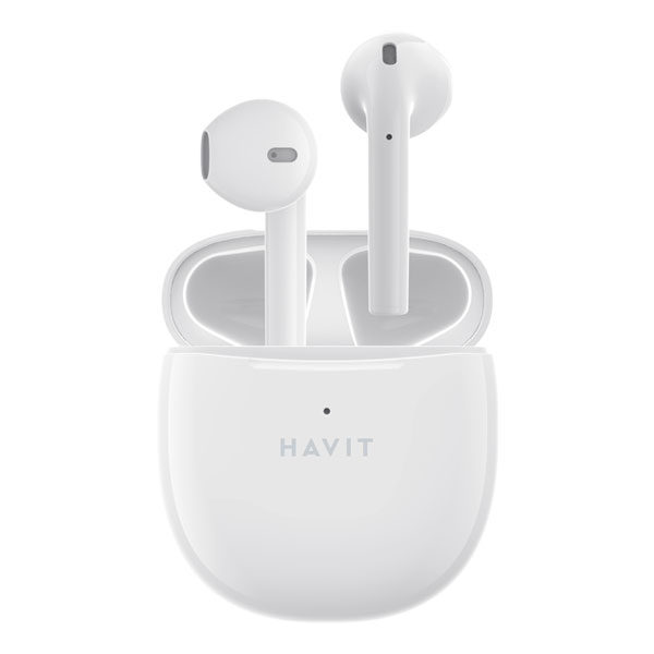 אוזניות אלחוטיות TW932 לבן Havit עם צליל נקי