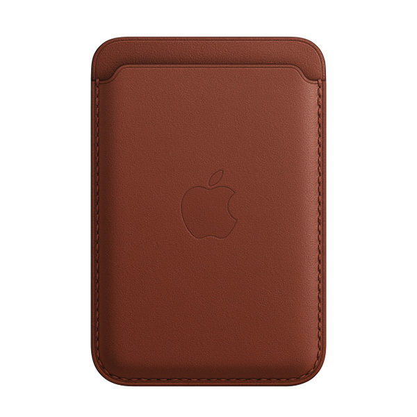 ארנק מגסייף לאייפון MagSafe Wallet מקורי חום אדמדם עור