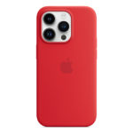 כיסוי לאייפון 14 פרו מקורי אדום Product RED סיליקון תומך MagSafe