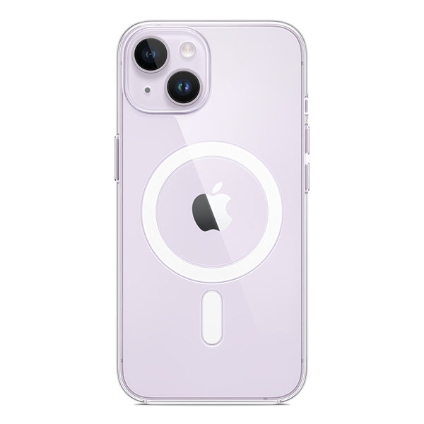 כיסוי לאייפון 14 מקורי שקוף תומך MagSafe