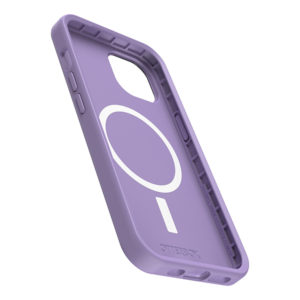 כיסוי סגול לאייפון 14 Otterbox Symmetry תומך MagSafe חזק ועמיד