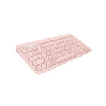 מקלדת Logitech K380 ורודה אלחוטית קומפקטית למק