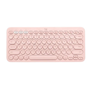 מקלדת Logitech K380 ורודה אלחוטית קומפקטית למק